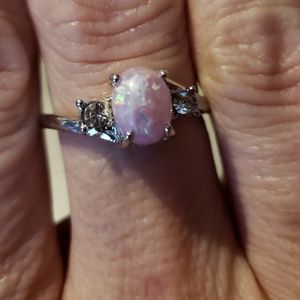 Size 7 fiery opal ring